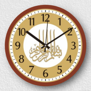 Jam Dinding Monza M5 Kaligrafi Gold 1