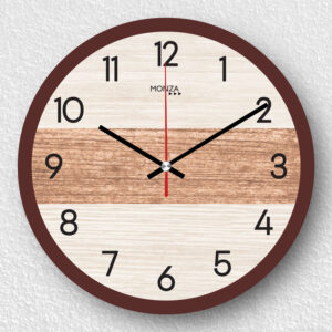 Jam Dinding Monza MK 3 Coklat Muda